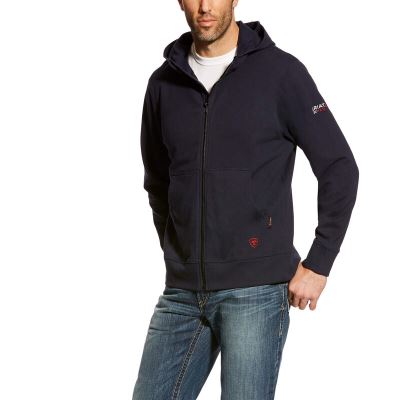 Ariat FR DuraStretch - Hoodie Donkerblauw Heren - 30745-163